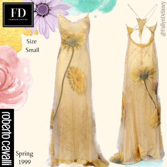 Roberto Cavalli Runway/Editorial Dress Spring/Summer 1999 Size Small - Picture 1 of 1